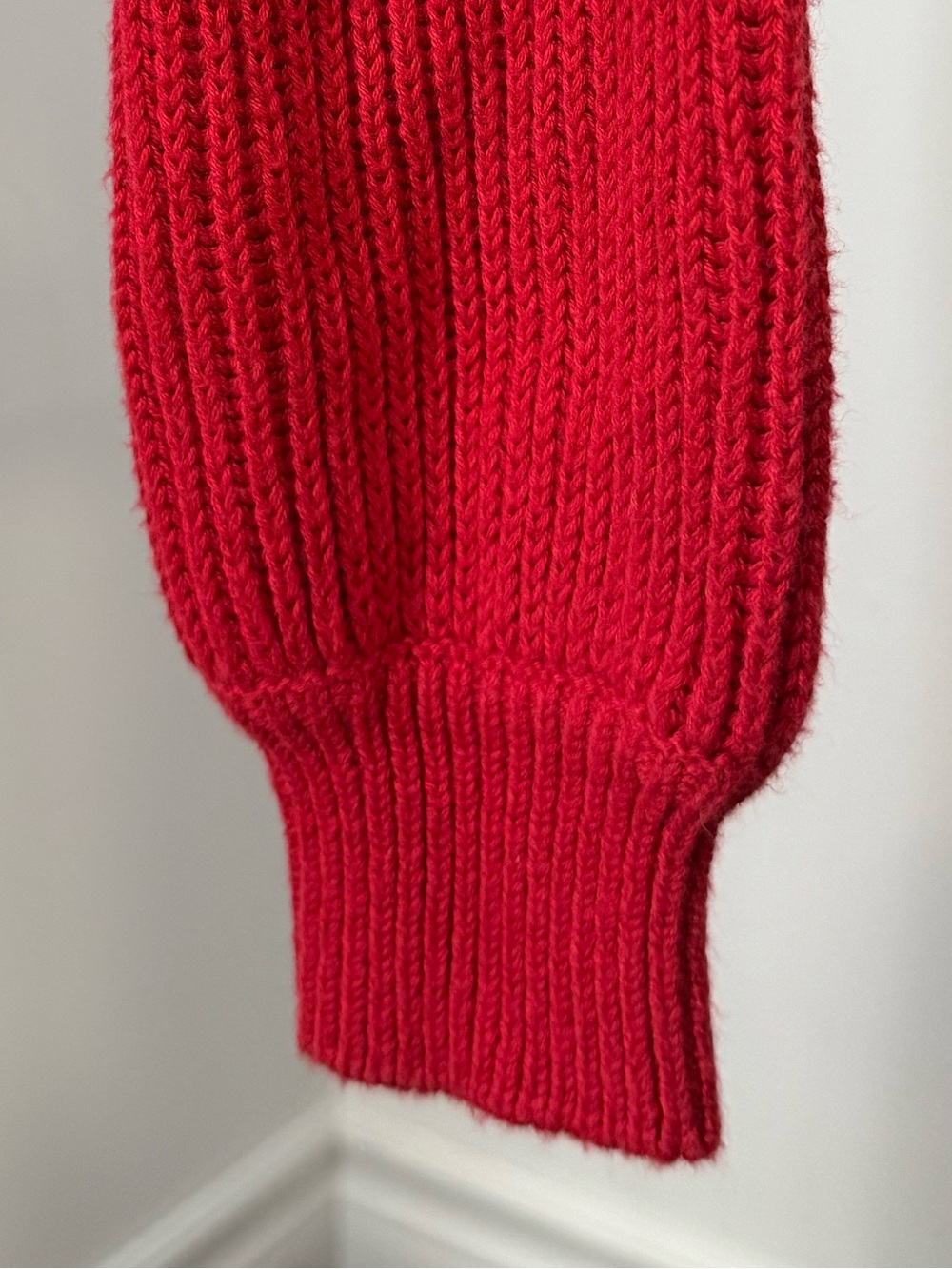 GUESS Bright Red Ribbed Button-Front Cardigan - Picture 6 of 6